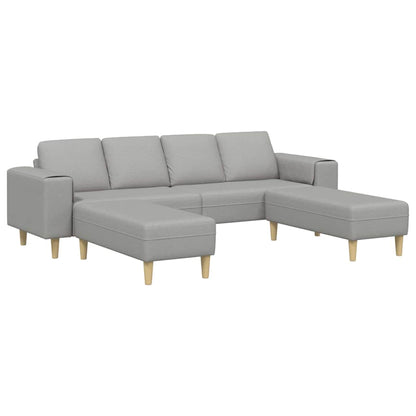 Sofa Set Wolkengrau Stoff