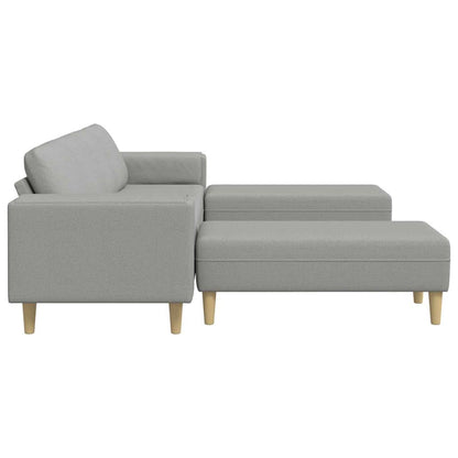 Sofa Set Wolkengrau Stoff