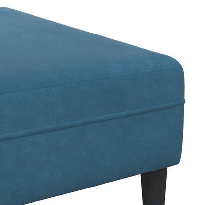 Sofa Set Blau Samt