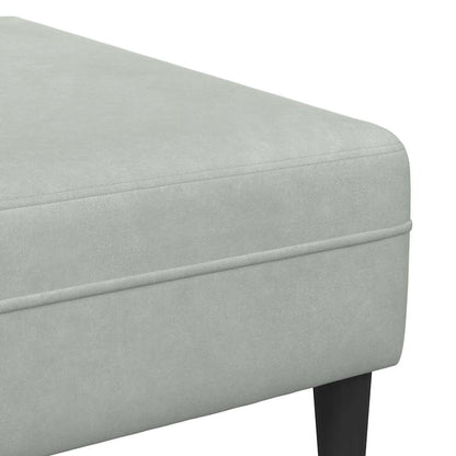 Sofa Set Hellgrau Samt