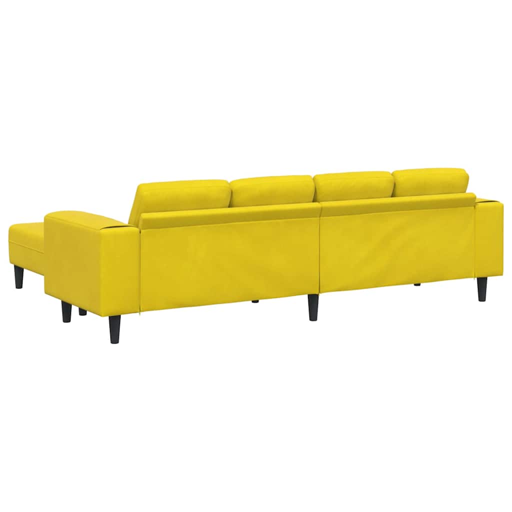 Sofa Set Gelb Samt