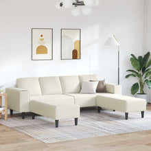 Sofa Set Creme Samt