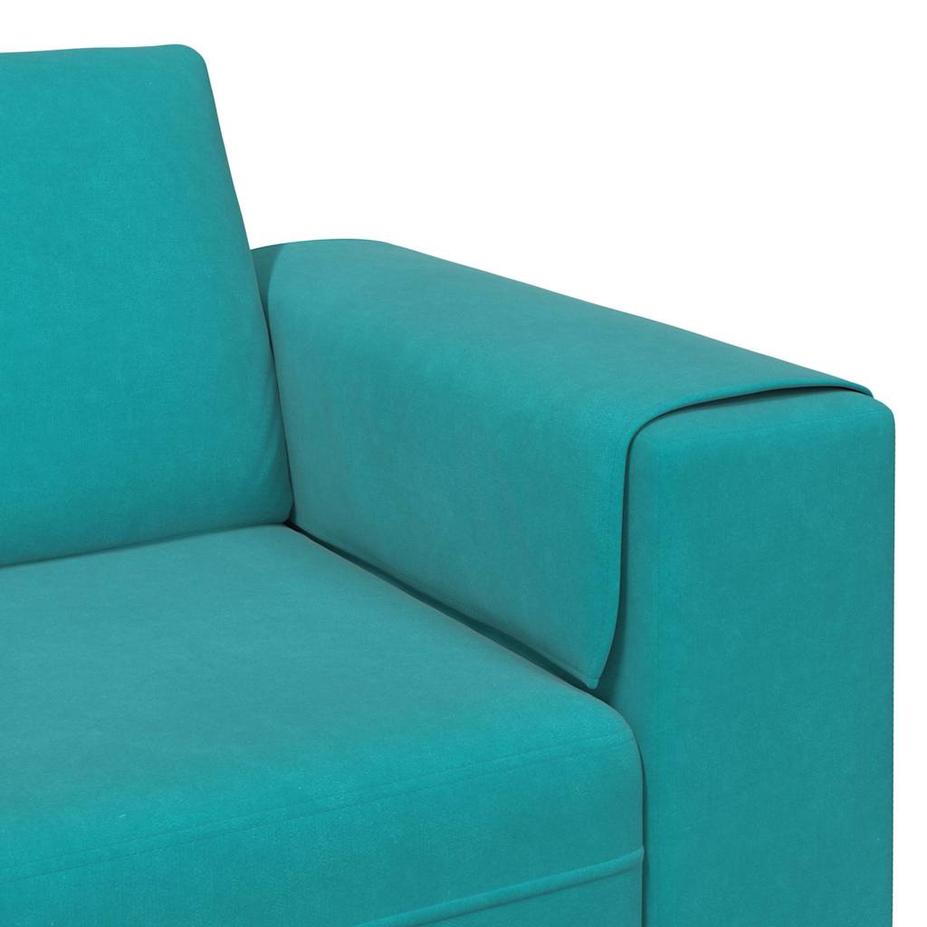 Sofa Set Türkis Samt