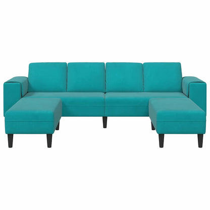 Sofa Set Türkis Samt
