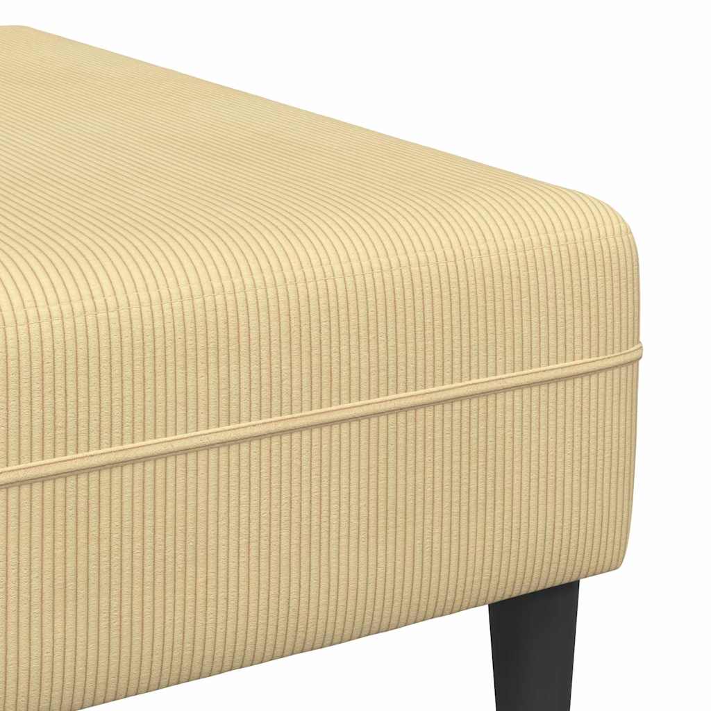 Stoffsofa mit Kissen Grau-Grün Cordstoff