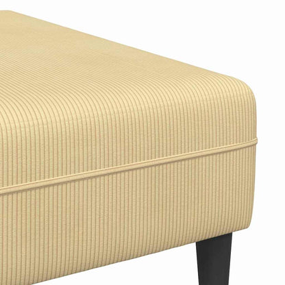 Stoffsofa mit Kissen Grau-Grün Cordstoff