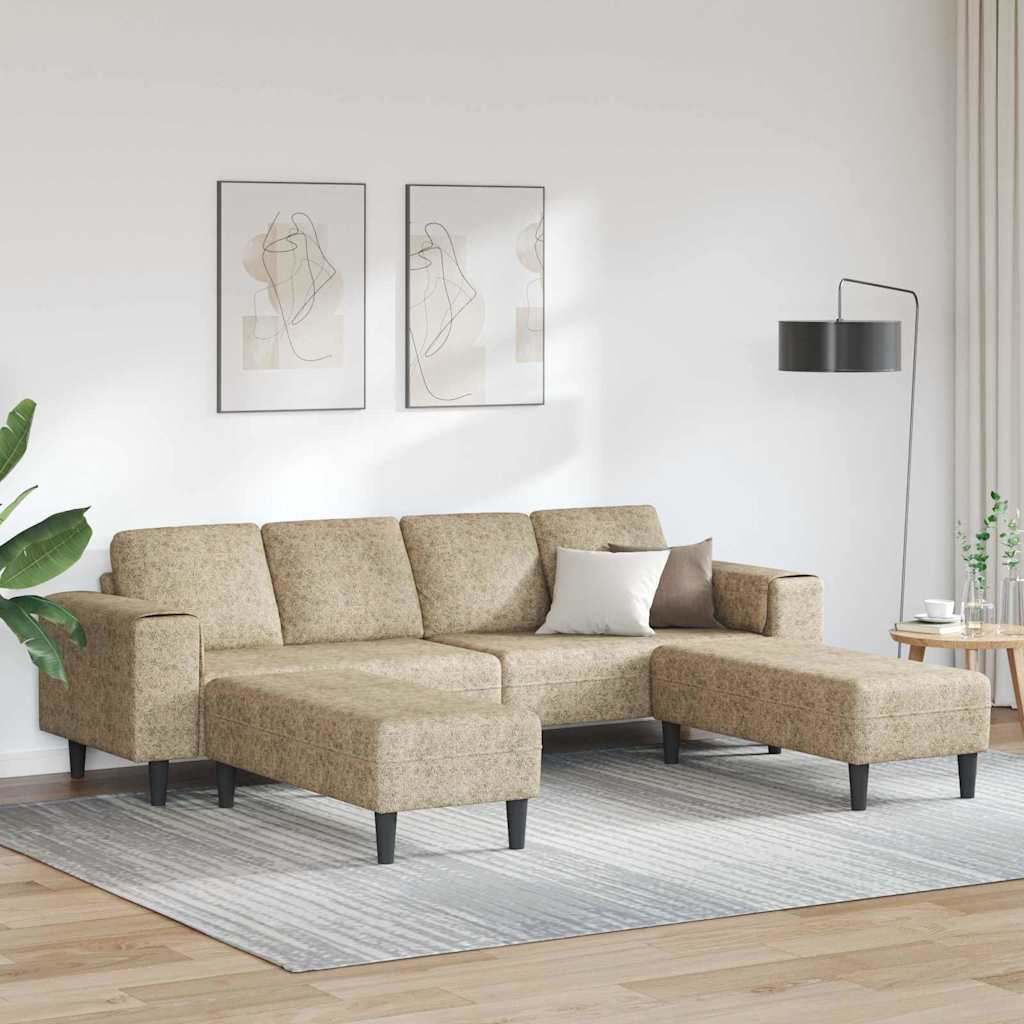 Sofa Set Hellgrau Faux Wildleder