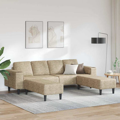Sofa Set Hellgrau Faux Wildleder