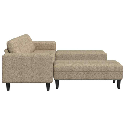 Sofa Set Hellgrau Faux Wildleder