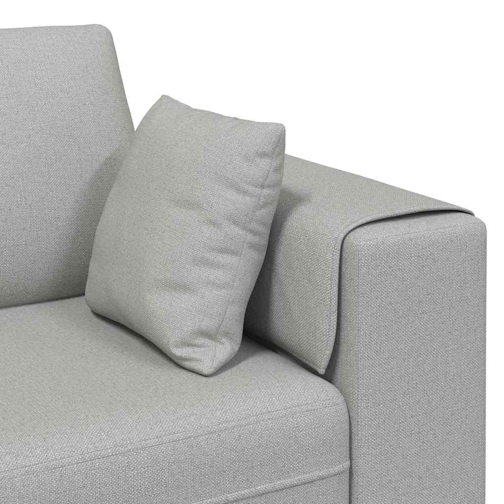 Stoffsofa mit Kissen Wolken-Grau 208 cm Stoff