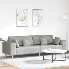 Stoffsofa mit Kissen Wolken-Grau 208 cm Stoff