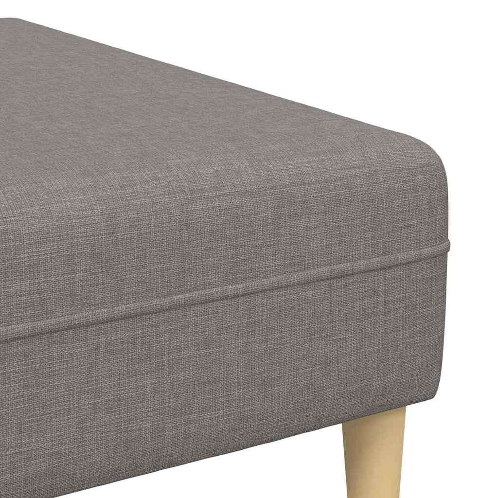 Stoffsofa mit Kissen Taupe 208 cm Stoff