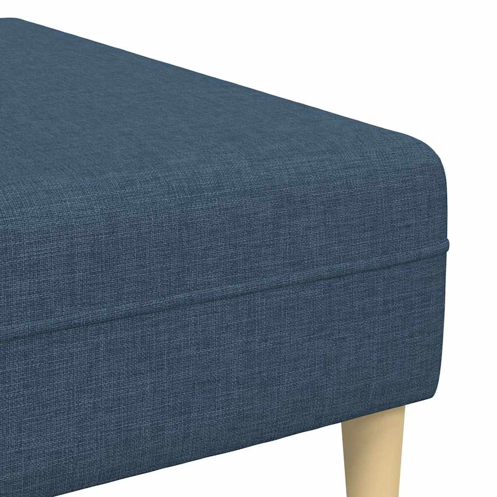 Stoffsofa mit Kissen Blau 208 cm Stoff