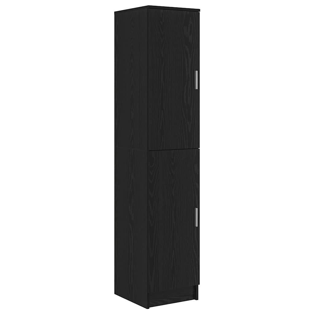 Schreibtisch mit Stauraum mit Regal 2 pcs Schwarz Eichen-Optik