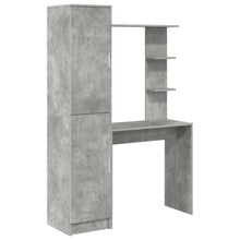 Schreibtisch mit Stauraum 2 pcs Beton Grau 78,5 x 37 x 154,5 cm