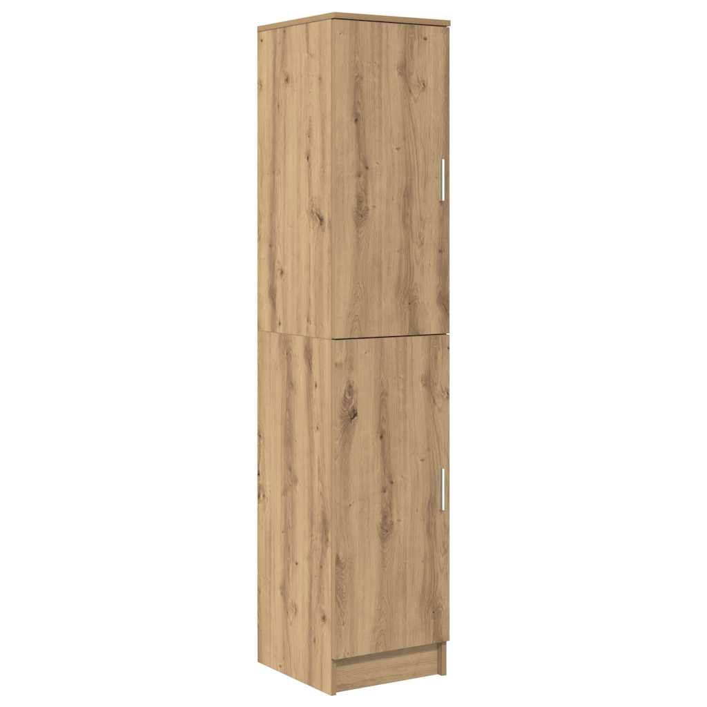 Schreibtisch mit Stauraum mit Regal mit Tür 2 pcs Artisan-Eiche