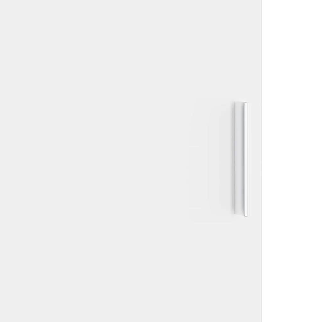 Schreibtisch mit Stauraum mit Tür 2 pcs Weiß 102 x 50 x 124 cm