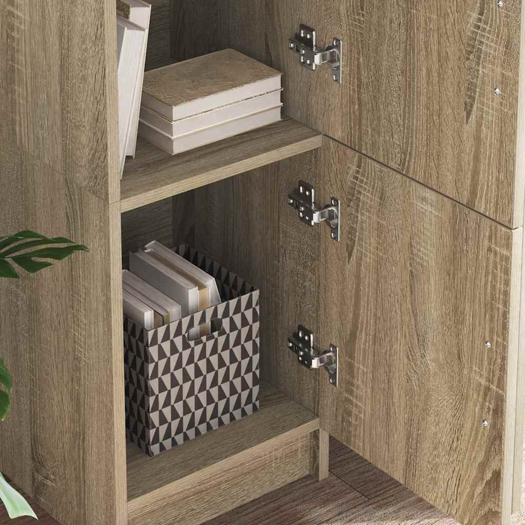 Schreibtisch mit Stauraum 2 pcs Sonoma-Eiche 102 x 50 x 124 cm