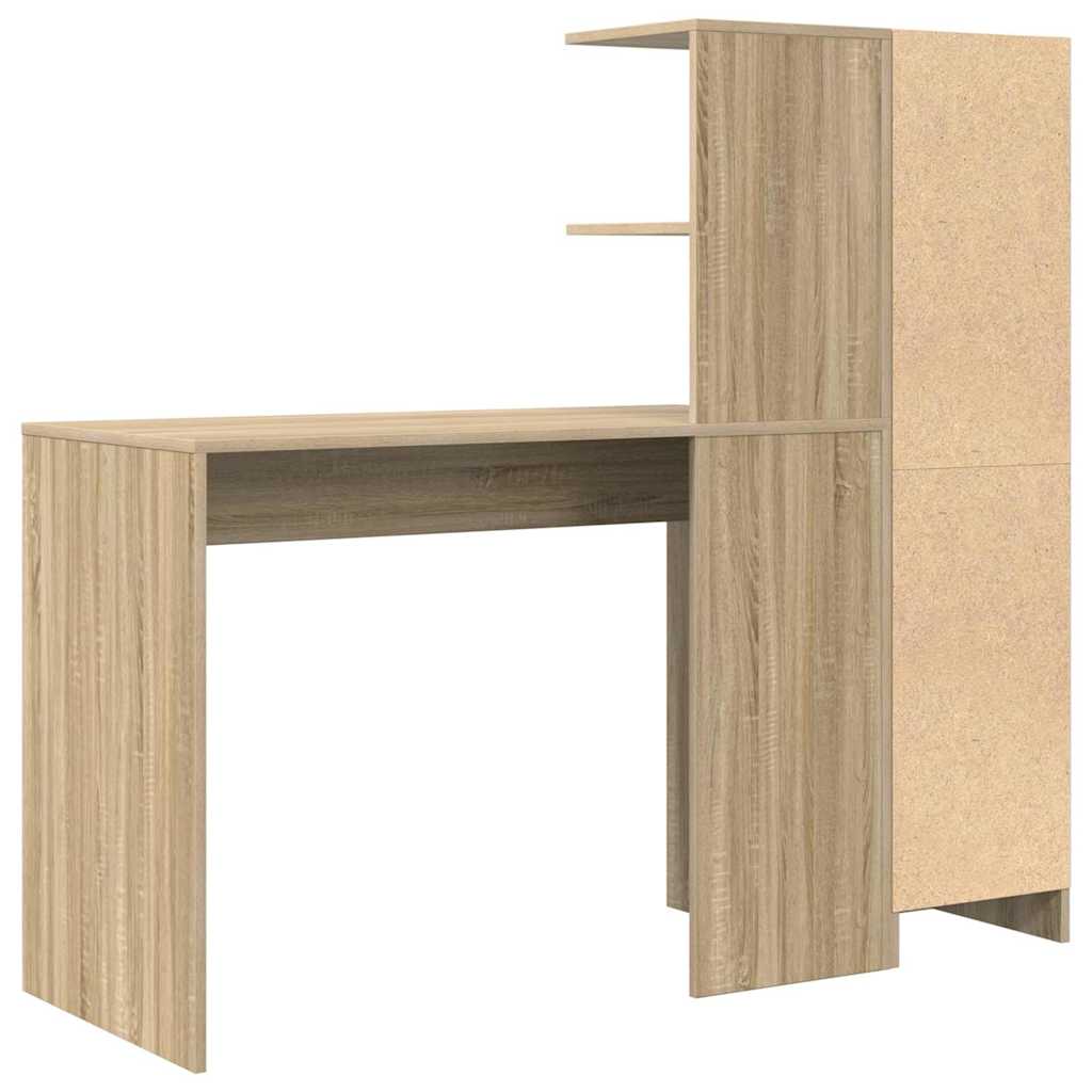 Schreibtisch mit Stauraum 2 pcs Sonoma-Eiche 102 x 50 x 124 cm