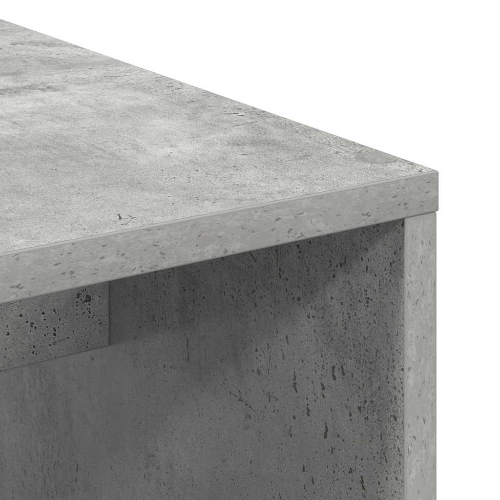 Schreibtisch mit Stauraum 2 pcs Beton Grau 102 x 50 x 124 cm