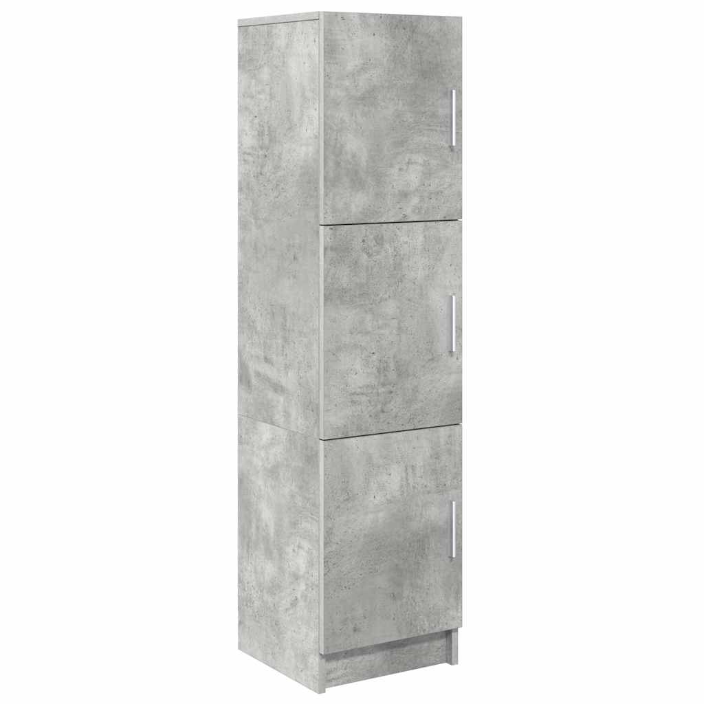 Schreibtisch mit Stauraum 2 pcs Beton Grau 102 x 50 x 124 cm