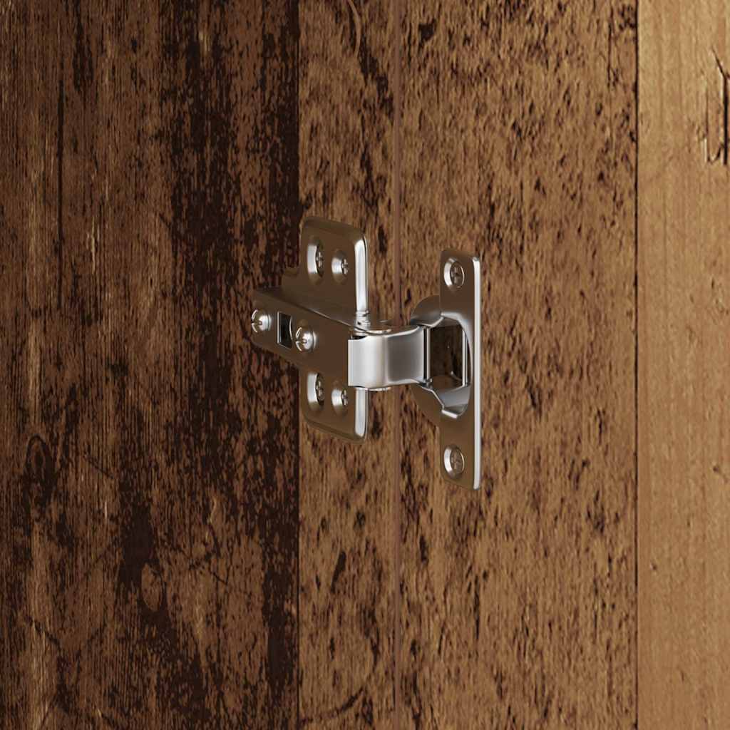 Schreibtisch mit Stauraum 2 pcs Altholz 102 x 50 x 124 cm