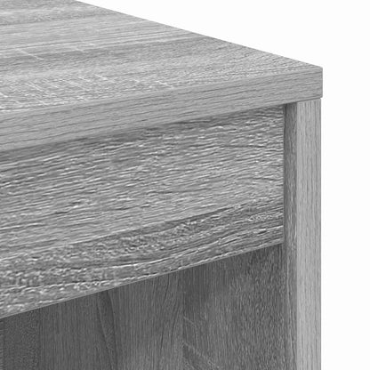 Schreibtisch mit Stauraum 2 pcs Grau Sonoma 45,5 x 34 x 127 cm