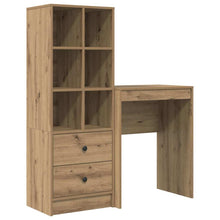 Schreibtisch mit Stauraum mit Schubladen 2 pcs Artisan-Eiche