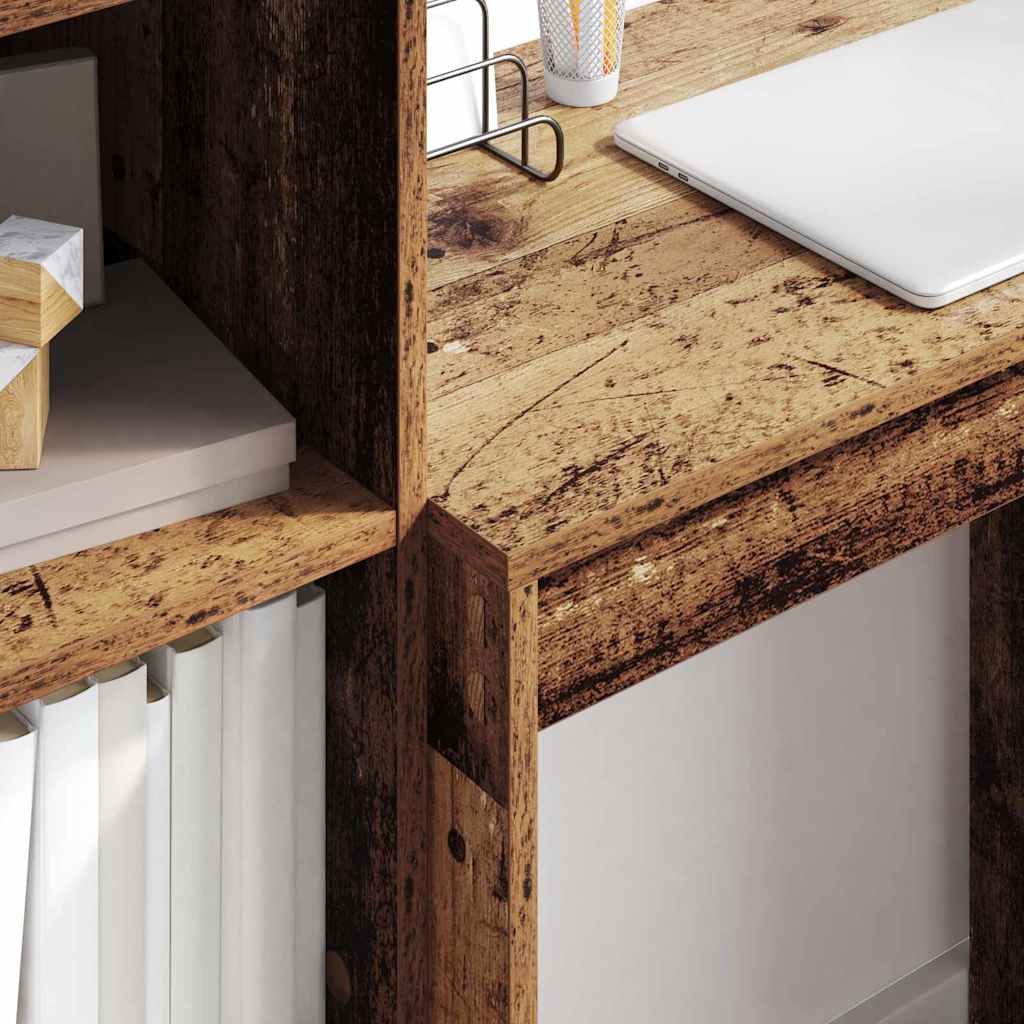 Schreibtisch mit Stauraum 2 pcs Altholz 70 x 40 x 76 cm