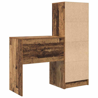 Schreibtisch mit Stauraum 2 pcs Altholz 70 x 40 x 76 cm