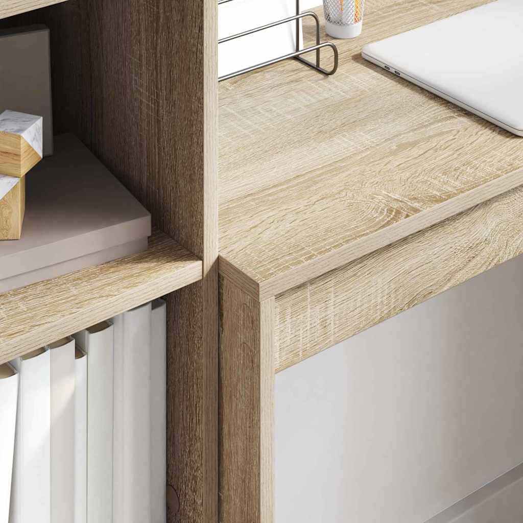 Schreibtisch mit Stauraum 2 pcs Sonoma-Eiche 80 x 40 x 76 cm
