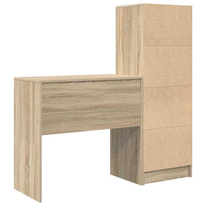 Schreibtisch mit Stauraum 2 pcs Sonoma-Eiche 80 x 40 x 76 cm