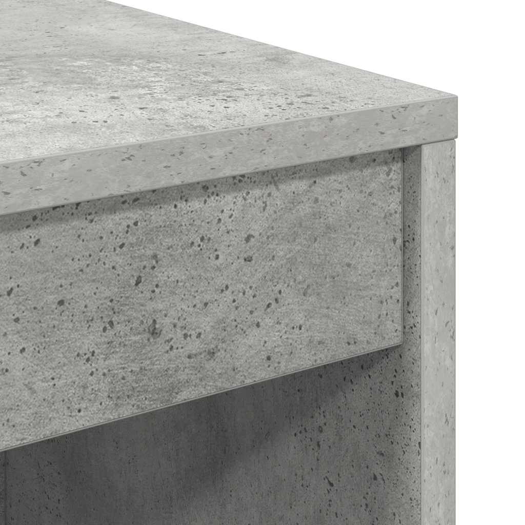 Schreibtisch mit Stauraum 2 pcs Beton Grau 80 x 40 x 76 cm