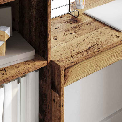 Schreibtisch mit Stauraum 2 pcs Altholz 80 x 40 x 76 cm