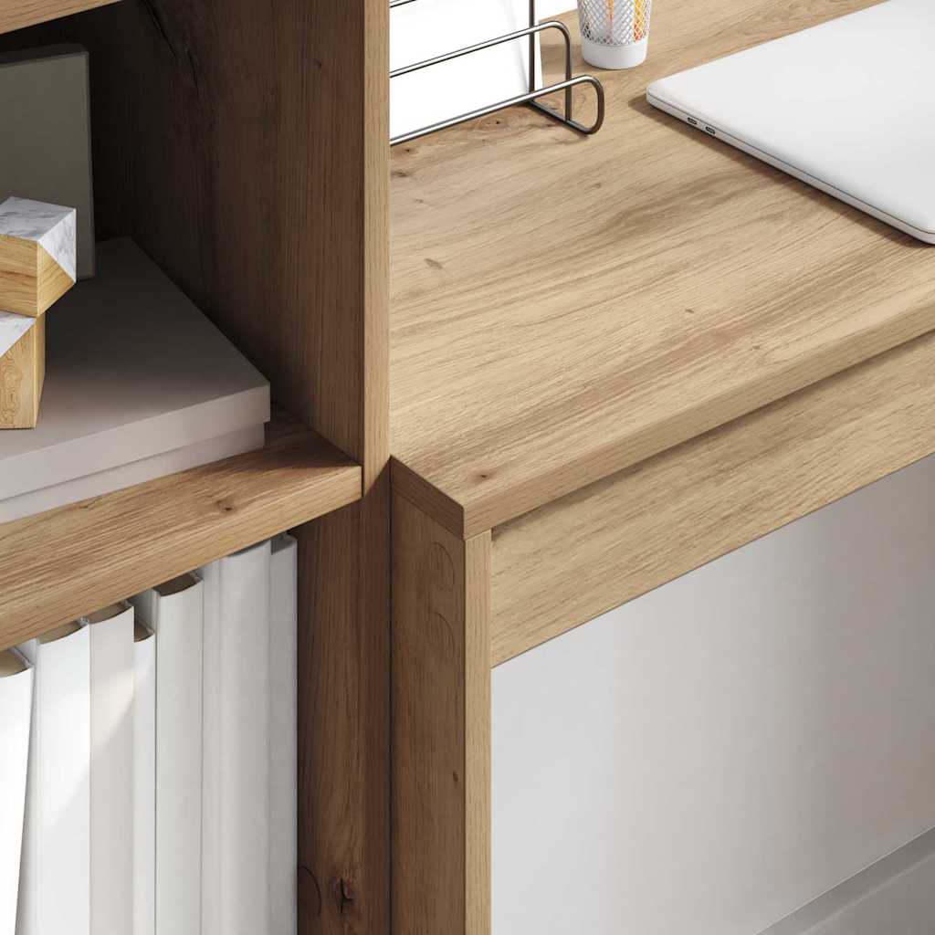 Schreibtisch mit Stauraum 2 pcs Artisan-Eiche 80 x 40 x 76 cm