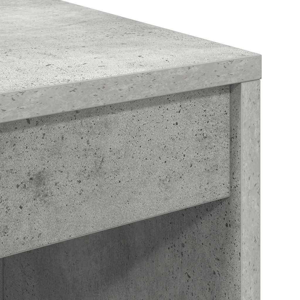 Schreibtisch mit Stauraum 2 pcs Beton Grau 90 x 40 x 76 cm