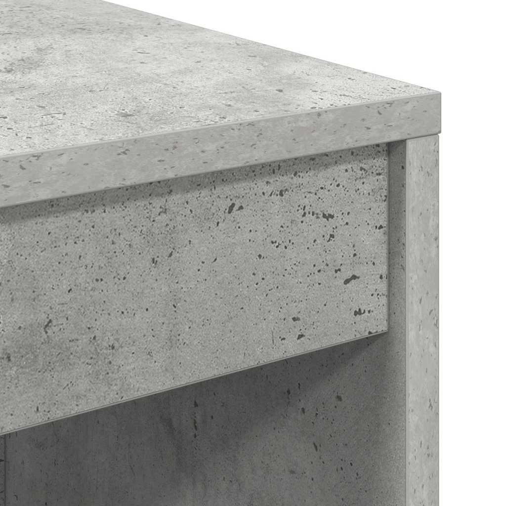 Schreibtisch mit Stauraum 2 pcs Beton Grau 100 x 40 x 76 cm