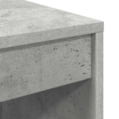 Schreibtisch mit Stauraum 2 pcs Beton Grau 100 x 40 x 76 cm