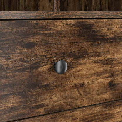 Schreibtisch mit Stauraum mit Regal 2 pcs Geräucherte Eiche