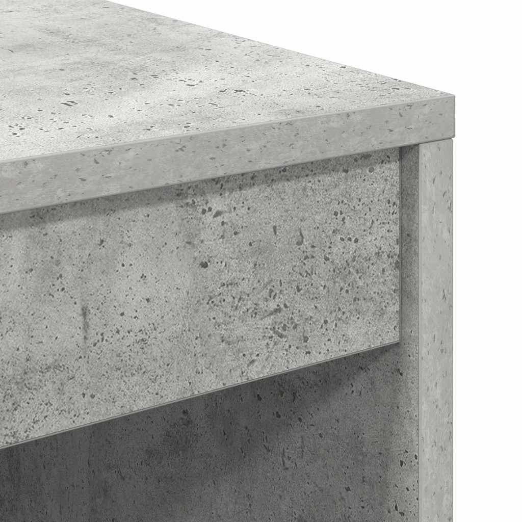 Schreibtisch mit Stauraum 2 pcs Beton Grau 60 x 50 x 76 cm