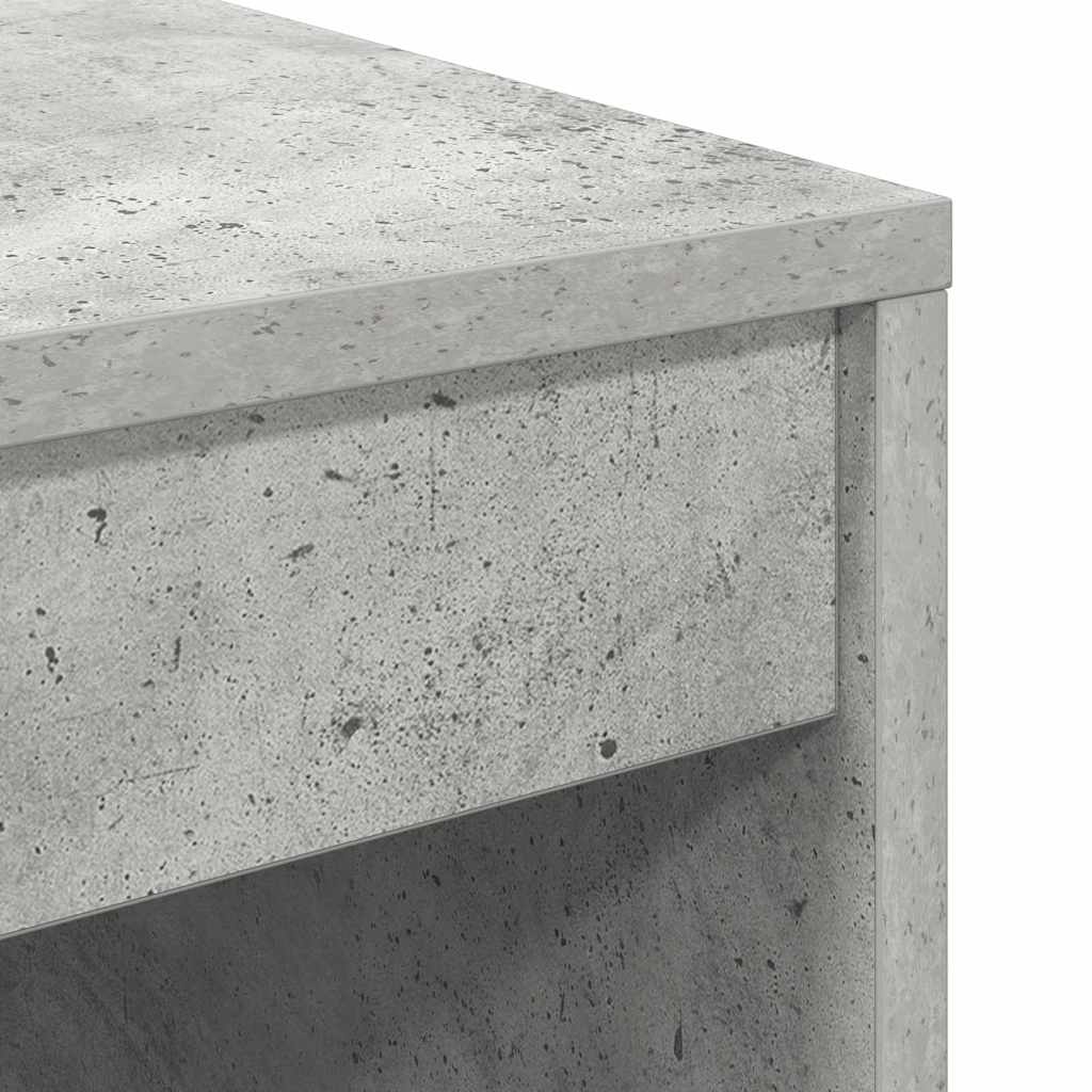 Schreibtisch mit Stauraum 2 pcs Beton Grau 70 x 50 x 76 cm