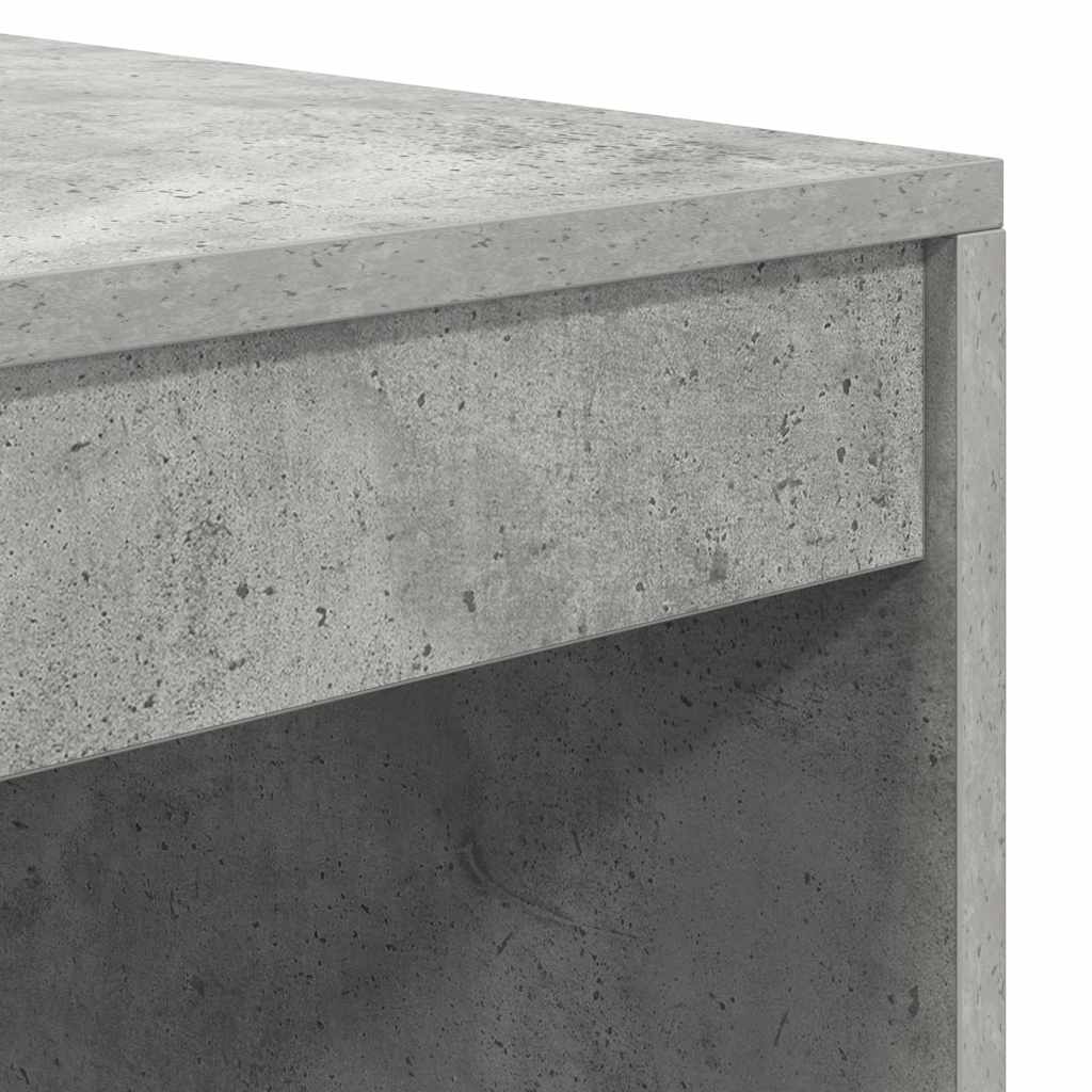 Schreibtisch mit Stauraum 2 pcs Beton Grau 90 x 50 x 76 cm