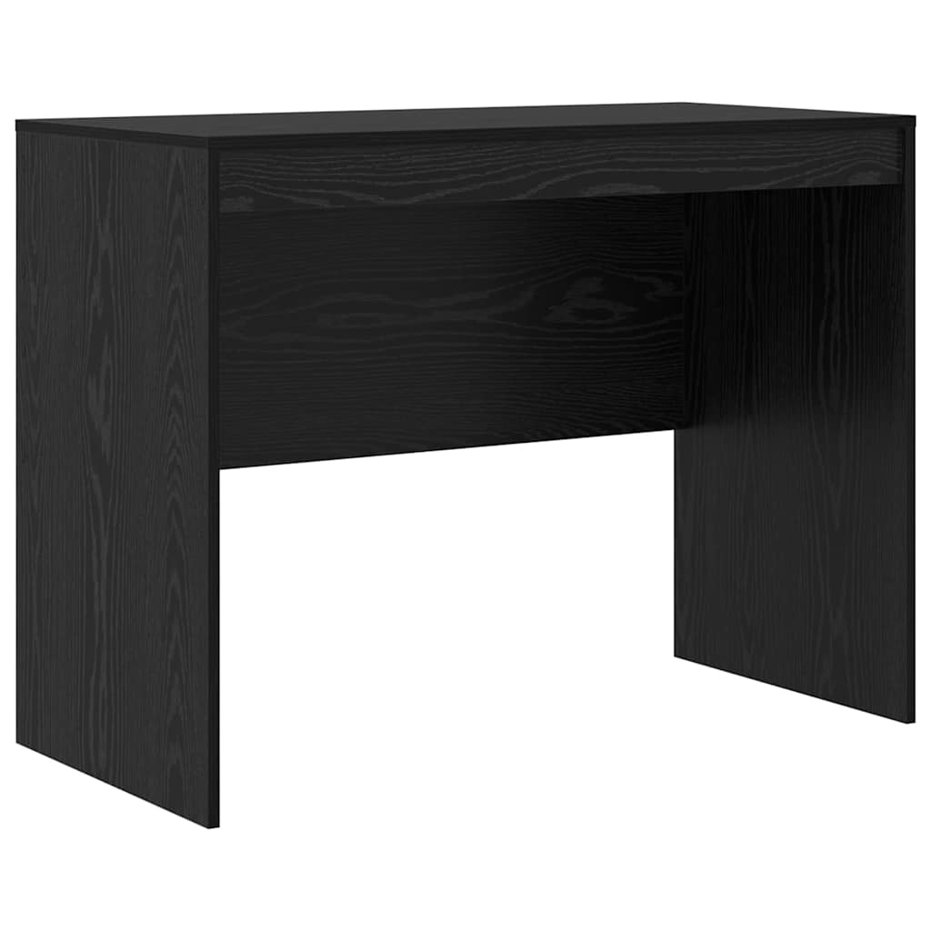 Schreibtisch mit Stauraum mit Regal 2 pcs Schwarz Eichen-Optik