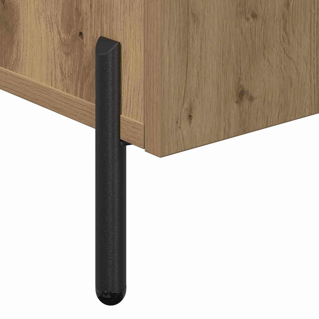 Sideboard Eiche handwerklich 90 x 34 x 80 cm Holzwerkstoff