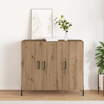 Sideboard Eiche handwerklich 90 x 34 x 80 cm Holzwerkstoff