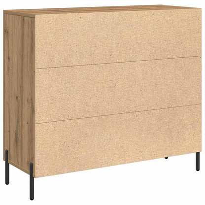 Sideboard Eiche handwerklich 90 x 34 x 80 cm Holzwerkstoff