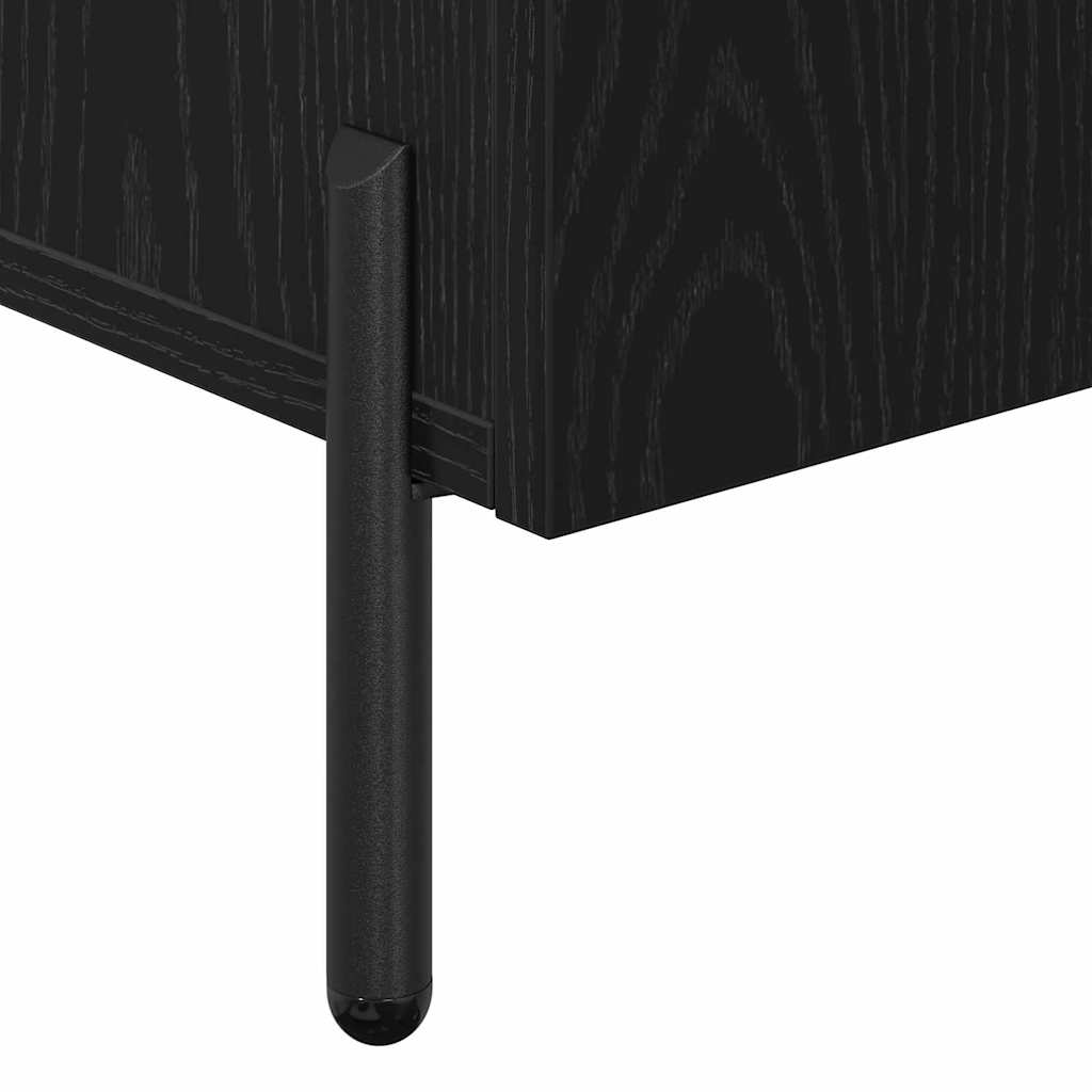 Sideboard Schwarze Eiche 90 x 34 x 80 cm Holzwerkstoff