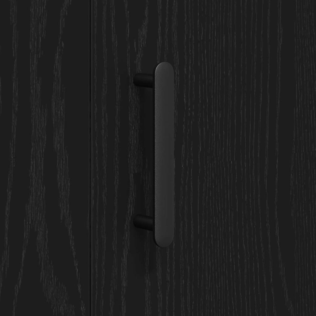 Sideboard Schwarze Eiche 90 x 34 x 80 cm Holzwerkstoff