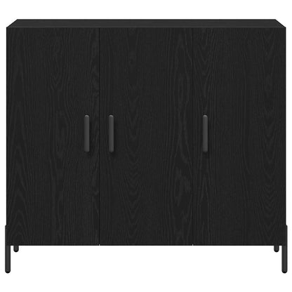 Sideboard Schwarze Eiche 90 x 34 x 80 cm Holzwerkstoff