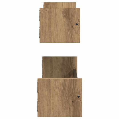 Wandregal 2 pcs Artisan-Eiche 60 x 16 x 14 cm Holzwerkstoff